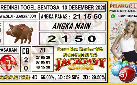 PREDIKSI TOGEL SENTOSA 10 Desember 2020