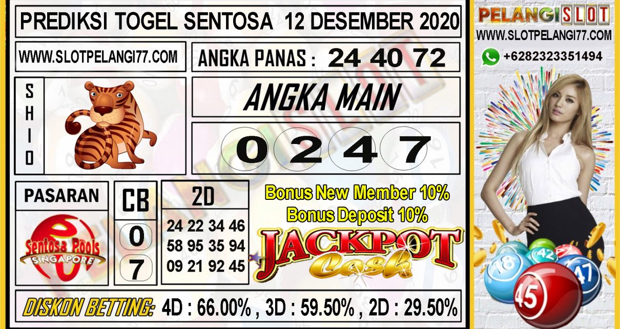 PREDIKSI TOGEL SENTOSA 12 DESEMBER 2020