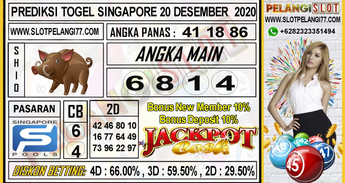 PREDIKSI TOGEL SINGAPORE 20 DESEMBER 2020