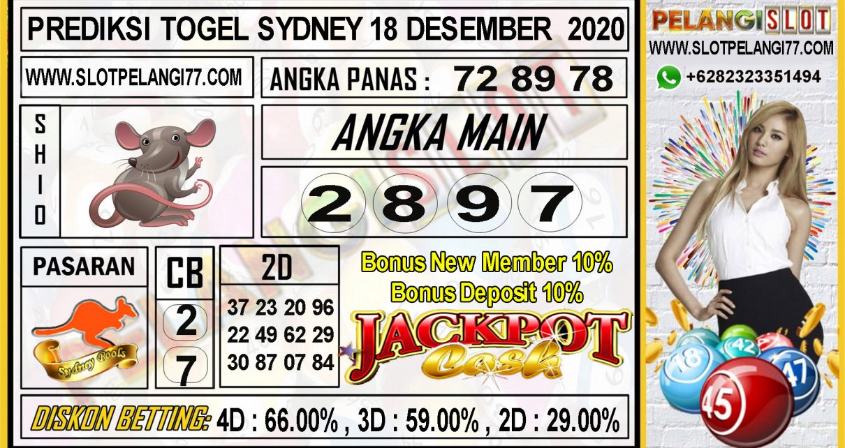 PREDIKSI TOGEL SYDNEY 18 DESEMBER 2020