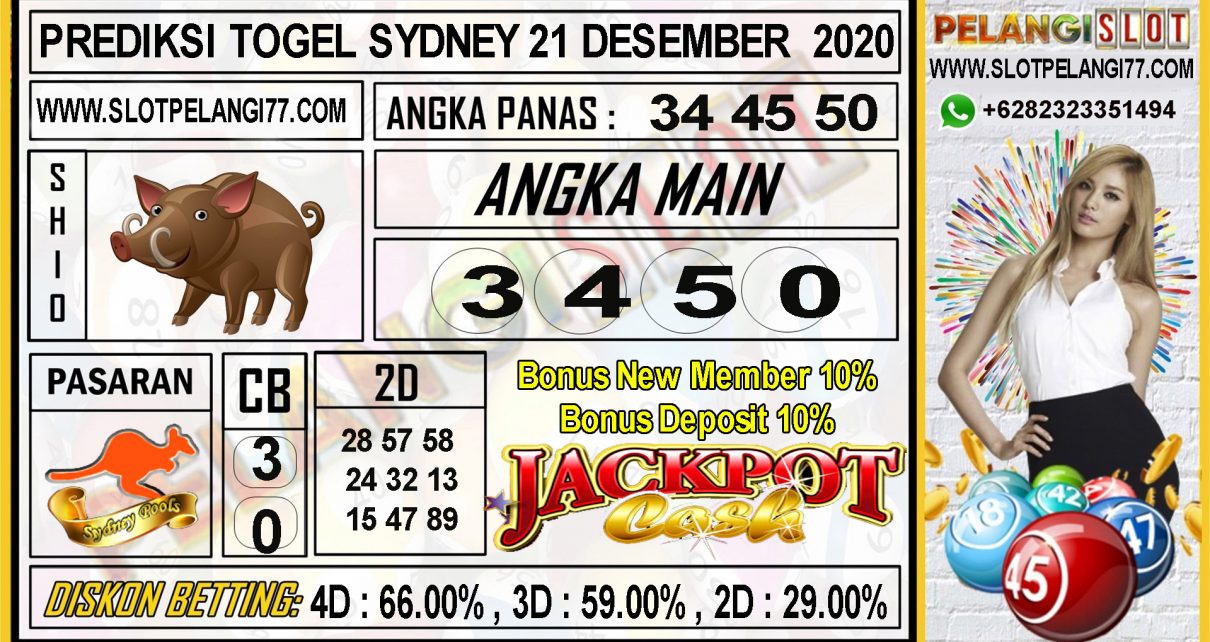 PREDIKSI TOGEL SYDNEY 21 DESEMBER 2020