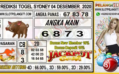 PREDIKSI TOGEL SYDNEY 04 DESEMBER 2020