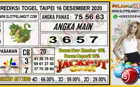 PREDIKSI TOGEL TAIPEI 16 DESEMBER 2020