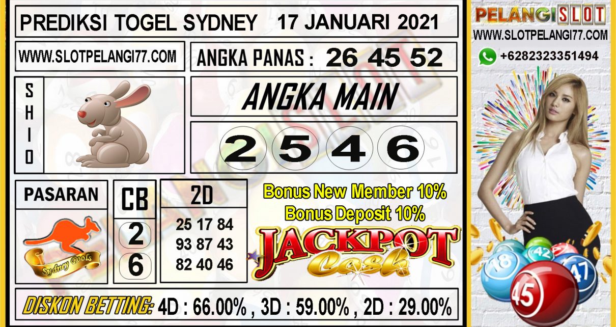 PREDIKSI TOGEL SYDNEY POOLS 17 JANUARI 2021