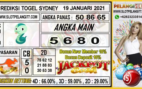 PREDIKSI TOGEL SYDNEY POOLS 18 JANUARI 2021