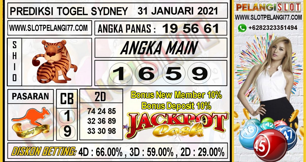 PREDIKSI TOGEL SYDNEY POOLS 31 JANUARI 2021