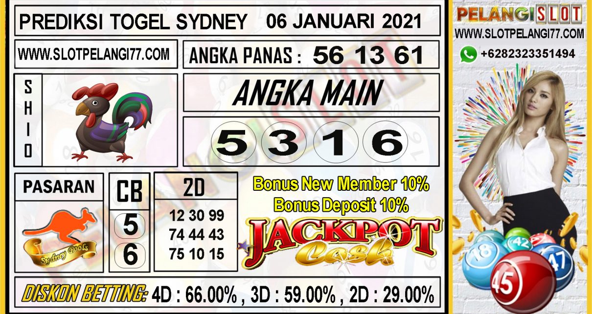 PREDIKSI TOGEL SYDNEY POOLS 06 JANUARI 2021