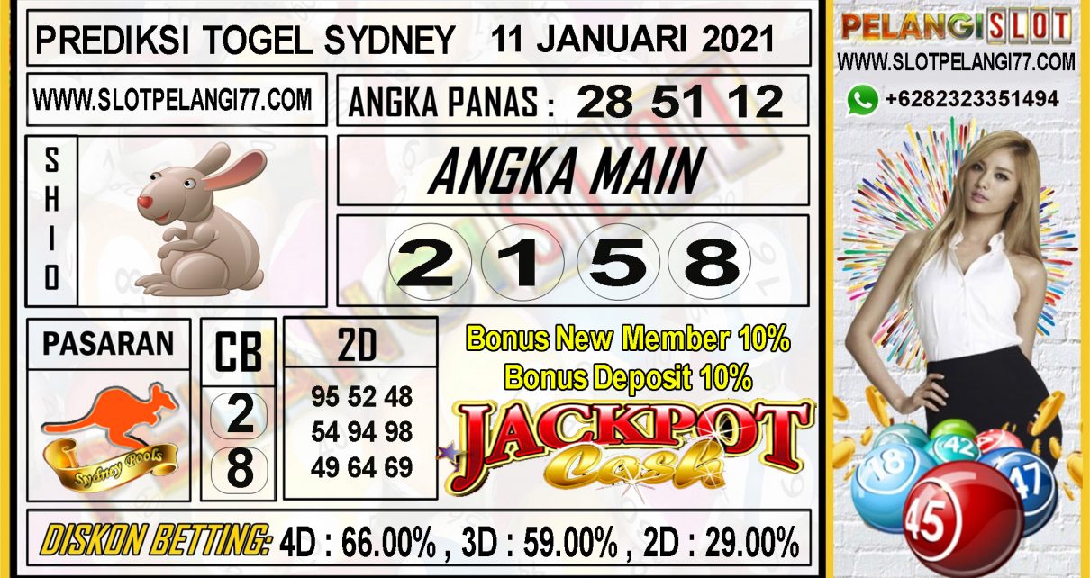 PREDIKSI TOGEL SYDNEY POOLS 11 JANUARI 2021