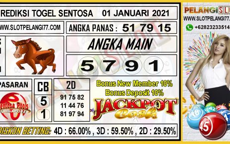 PREDIKSI TOGEL SENTOSA POOLS 01 JANUARI 2021