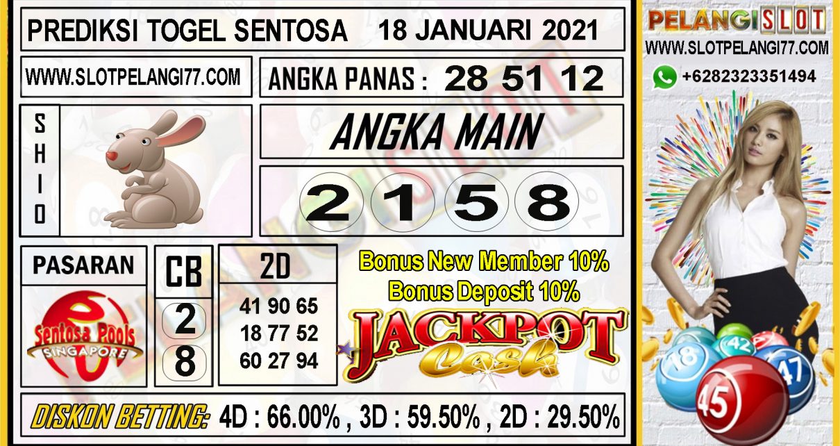 PREDIKSI TOGEL SENTOSA POOLS 18 JANUARI 2021