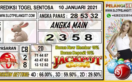 PREDIKSI TOGEL SENTOSA POOLS 10 JANUARI 2021