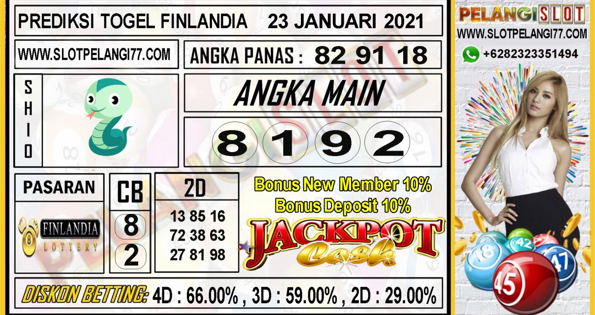 PREDIKSI TOGEL FINLANDIA LOTTERY 23 JANUARI 2021