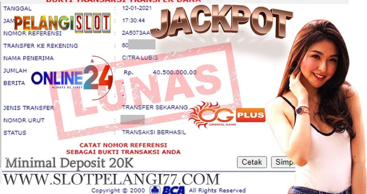 MEMBER JACKPOT CASINO 12 JANUARI 2021