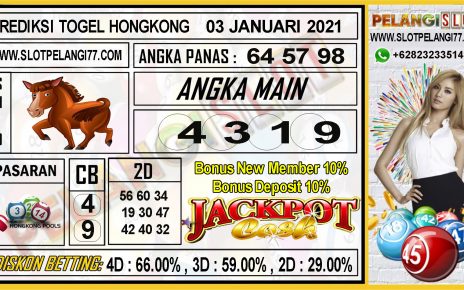 PREDIKSI TOGEL HONGKONG POOLS 03 JANUARI 2021