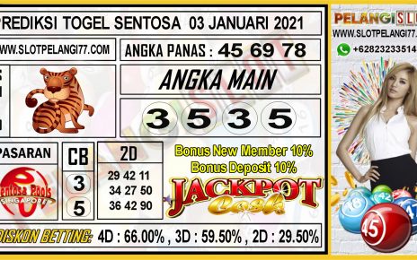 PREDIKSI TOGEL SENTOSA POOLS 03 JANUARI 2021