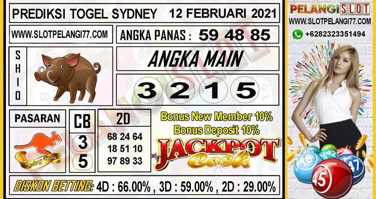 PREDIKSI TOGEL SYDNEY POOLS 12 FEBRUARI 2021