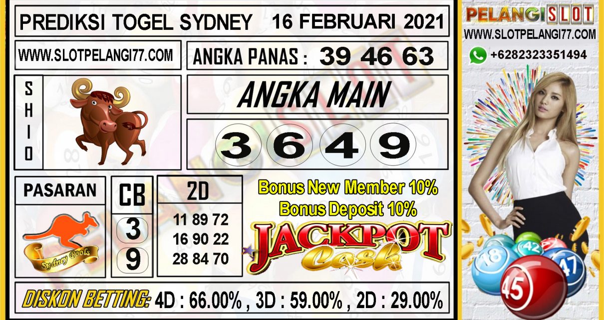 PREDIKSI TOGEL SYDNEY POOLS 16 FEBRUARI 2021