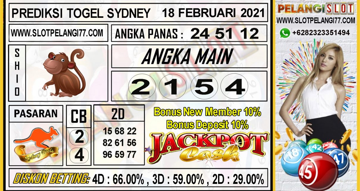 PREDIKSI TOGEL SYDNEY POOLS 18 FEBRUARI 2021