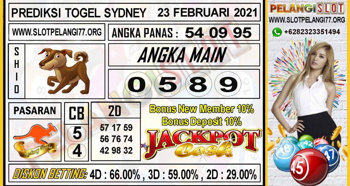 PREDIKSI TOGEL SYDNEY POOLS 23 FEBRUARI 2021