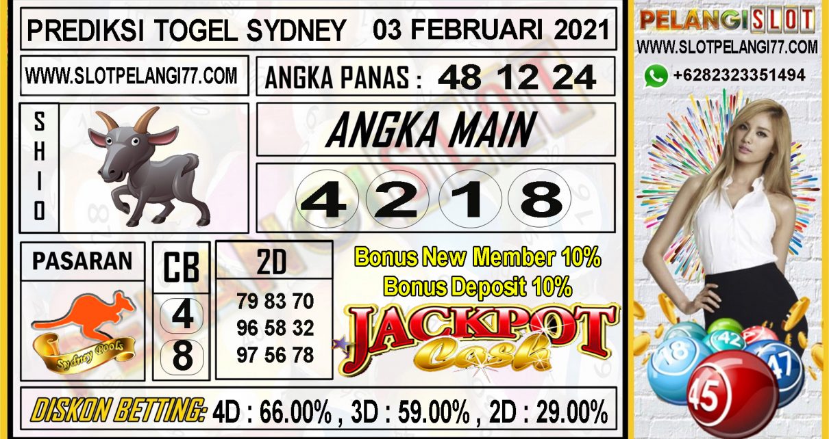 PREDIKSI TOGEL SYDNEY POOLS 03 FEBRUARI 2021