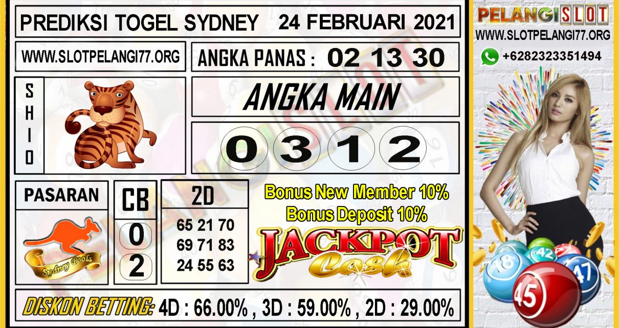 PREDIKSI TOGEL SYDNEY POOLS 24 FEBRUARI 2021