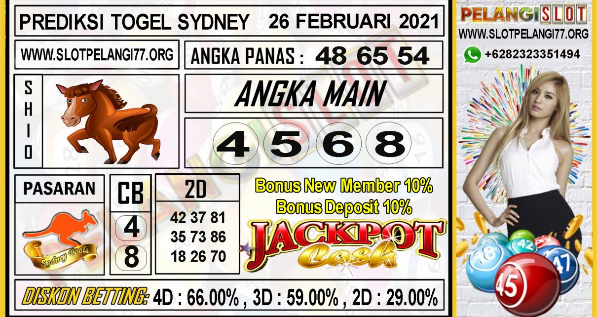 PREDIKSI TOGEL SYDNEY POOLS 26 FEBRUARI 2021