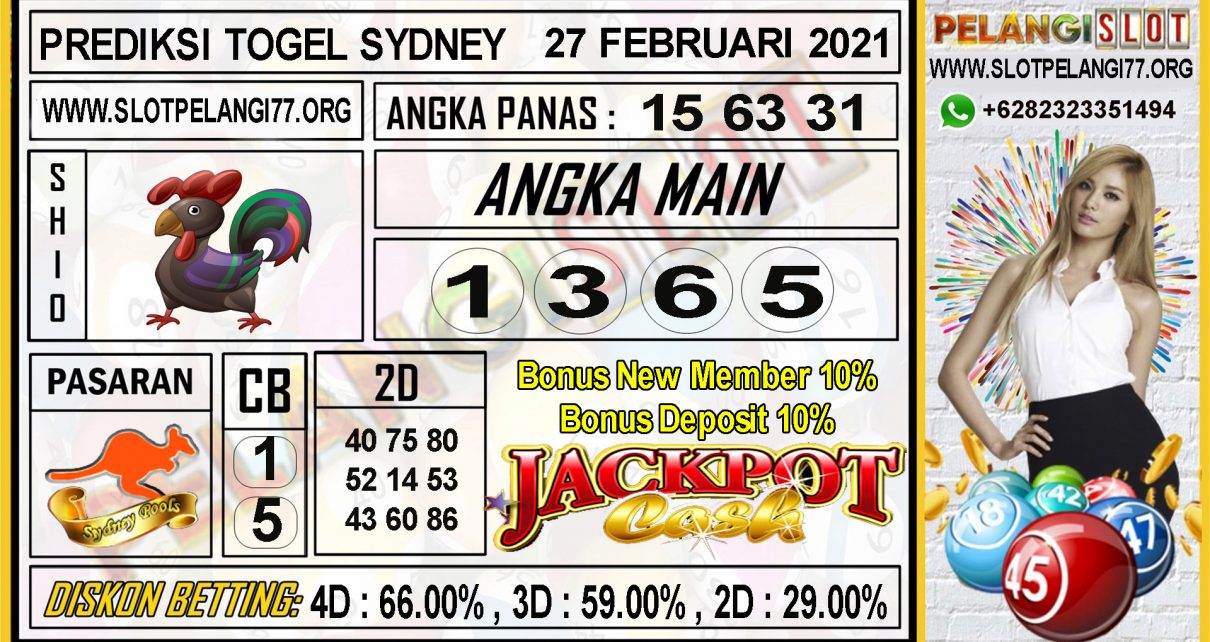 PREDIKSI TOGEL SYDNEY POOLS 27 FEBRUARI 2021