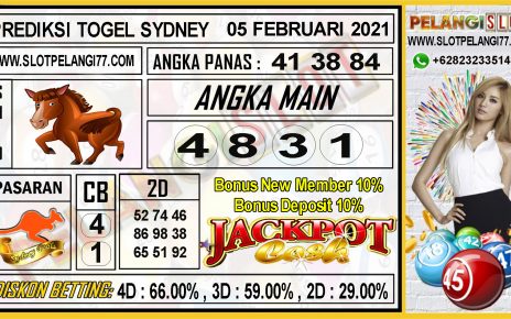 PREDIKSI TOGEL SYDNEY POOLS 05 FEBRUARI 2021