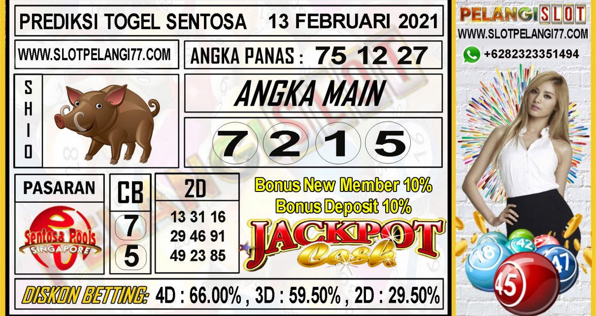 PREDIKSI TOGEL SENTOSA POOLS 13 FEBRUARI 2021