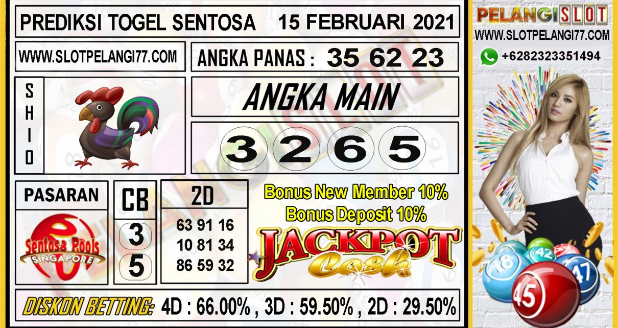 PREDIKSI TOGEL SENTOSA POOLS 15 FEBRUARI 2021