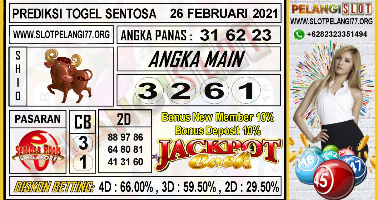 PREDIKSI TOGEL SENTOSA POOLS 26 FEBRUARI 2021