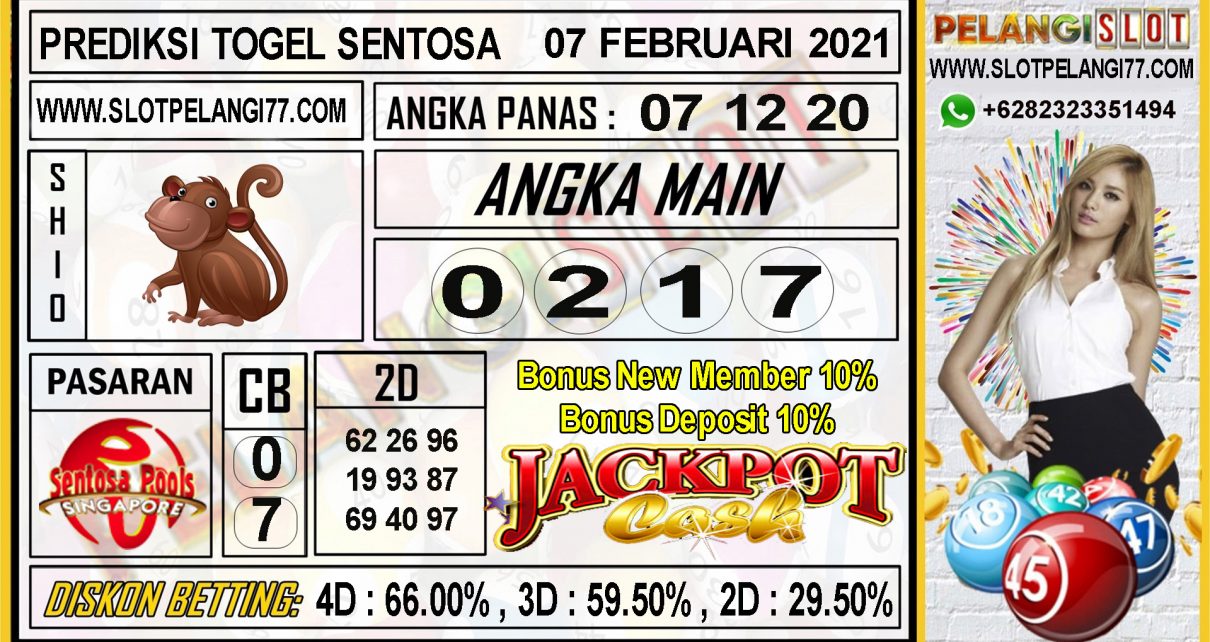 PREDIKSI TOGEL SENTOSA POOLS 07 FEBRUARI 2021