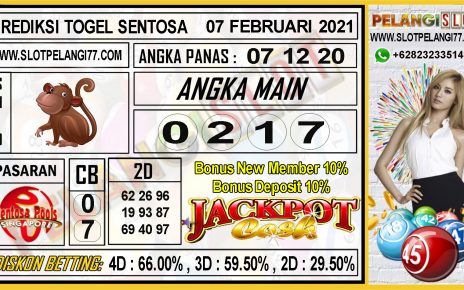 PREDIKSI TOGEL SENTOSA POOLS 07 FEBRUARI 2021