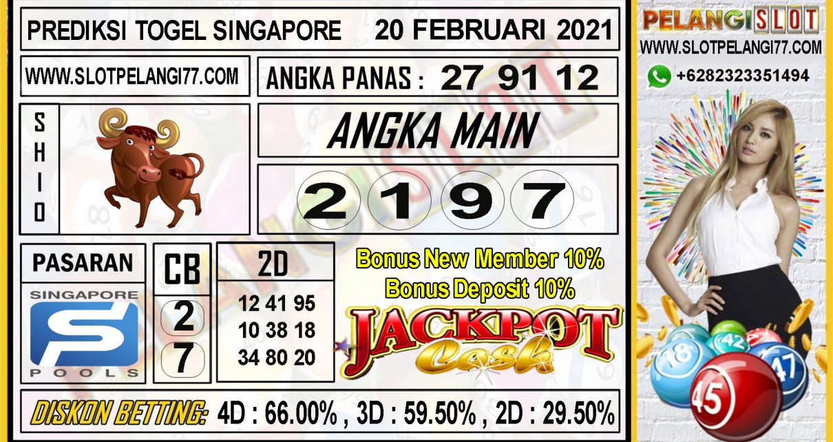 PREDIKSI TOGEL SINGAPORE POOLS 20 FEBRUARI 2021