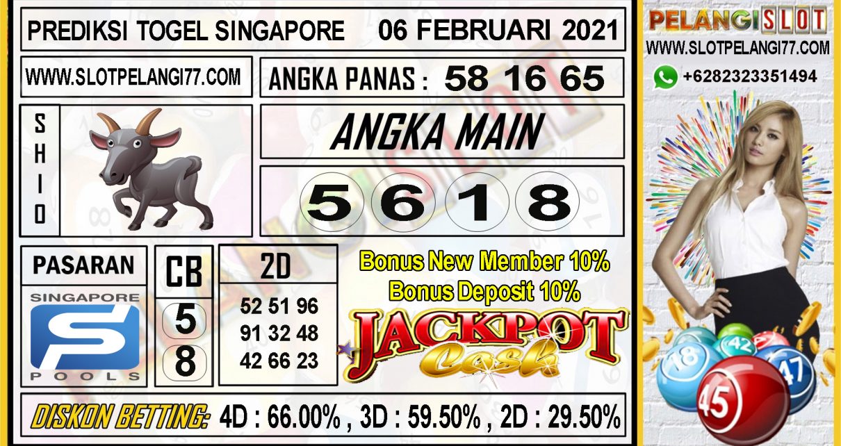 PREDIKSI TOGEL SINGAPORE POOLS 06 FEBRUARI 2021