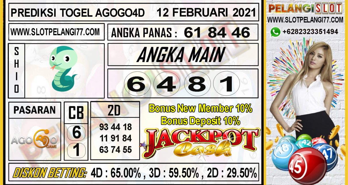 PREDIKSI TOGEL AGOGO4D 12 FEBRUARI 2021