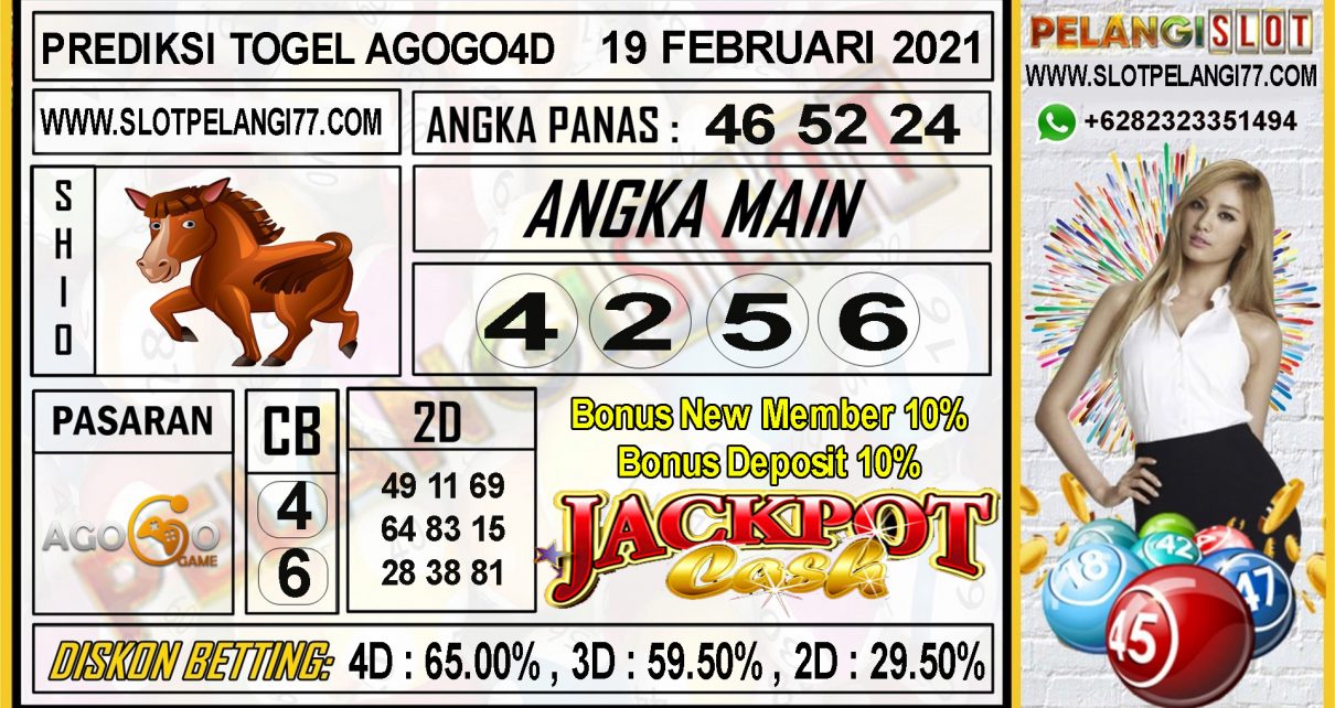 PREDIKSI TOGEL AGOGO4D 19 FEBRUARI 2021