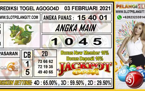 PREDIKSI TOGEL AGOGO4D 03 FEBRUARI 2021