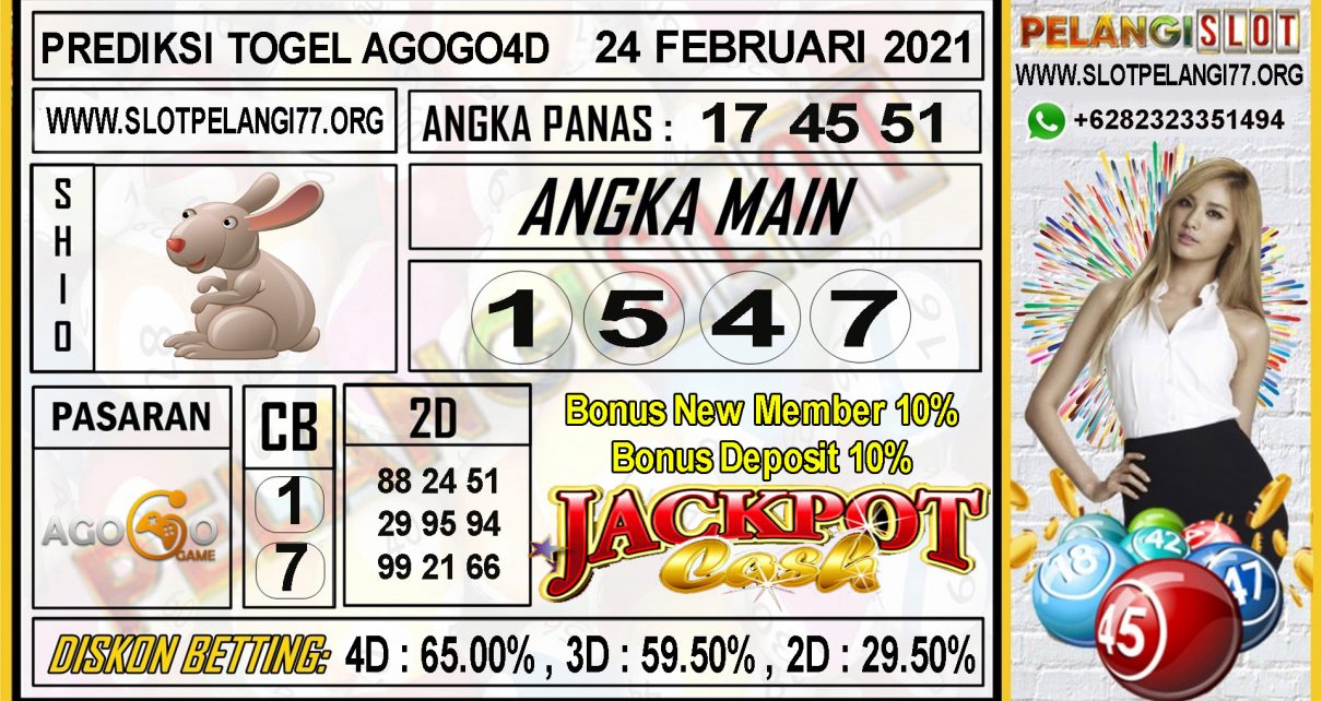 PREDIKSI TOGEL AGOGO4D POOLS 24 FEBRUARI 2021