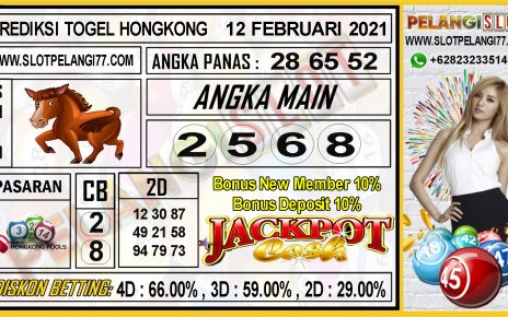 PREDIKSI TOGEL HONGKONG POOLS 12 FEBRUARI 2021