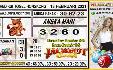 PREDIKSI TOGEL HONGKONG POOLS 13 FEBRUARI 2021