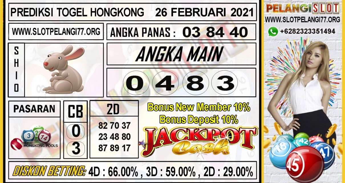 PREDIKSI TOGEL HONGKONG POOLS 26 FEBRUARI 2021