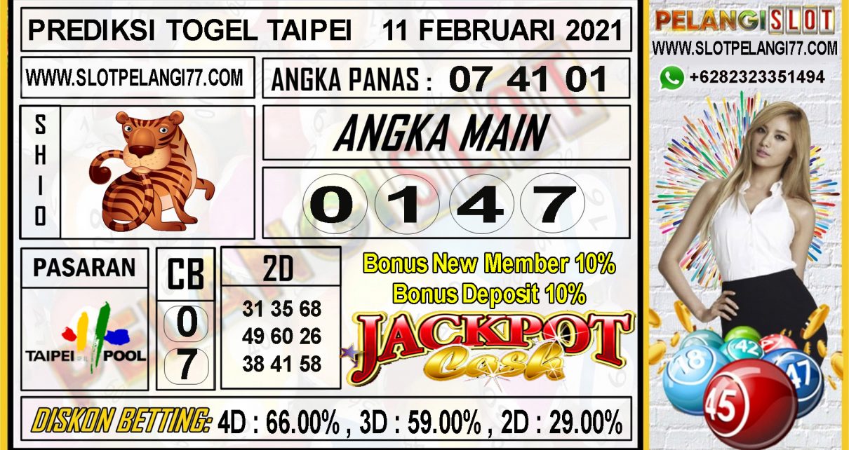 PREDIKSI TOGEL TAIPEI POOLS 11 FEBRUARI 2021