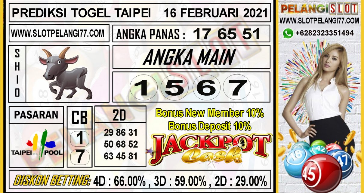 PREDIKSI TOGEL TAIPEI POOLS 16 FEBRUARI 2021