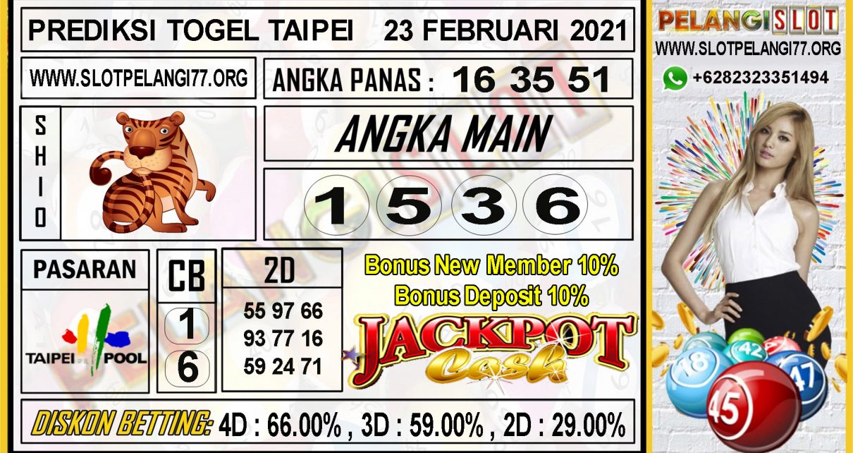 PREDIKSI TOGEL TAIPEI POOLS 23 FEBRUARI 2021