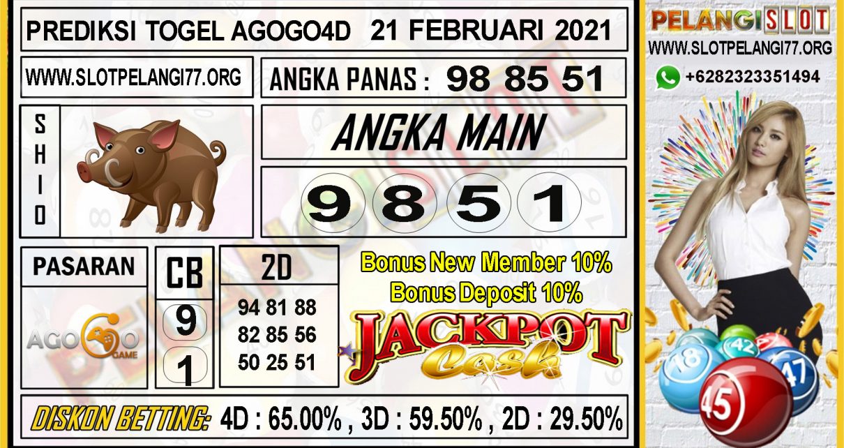 PREDIKSI TOGEL AGOGO4D POOLS 21 FEBRUARI 2021