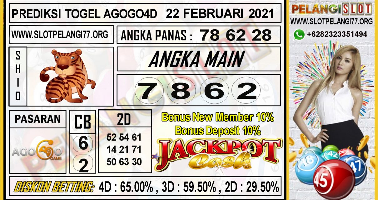 PREDIKSI TOGEL AGOGO4D POOLS 22 FEBRUARI 2021