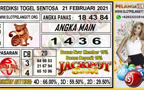 PREDIKSI TOGEL SENTOSA POOLS 21 FEBRUARI 2021