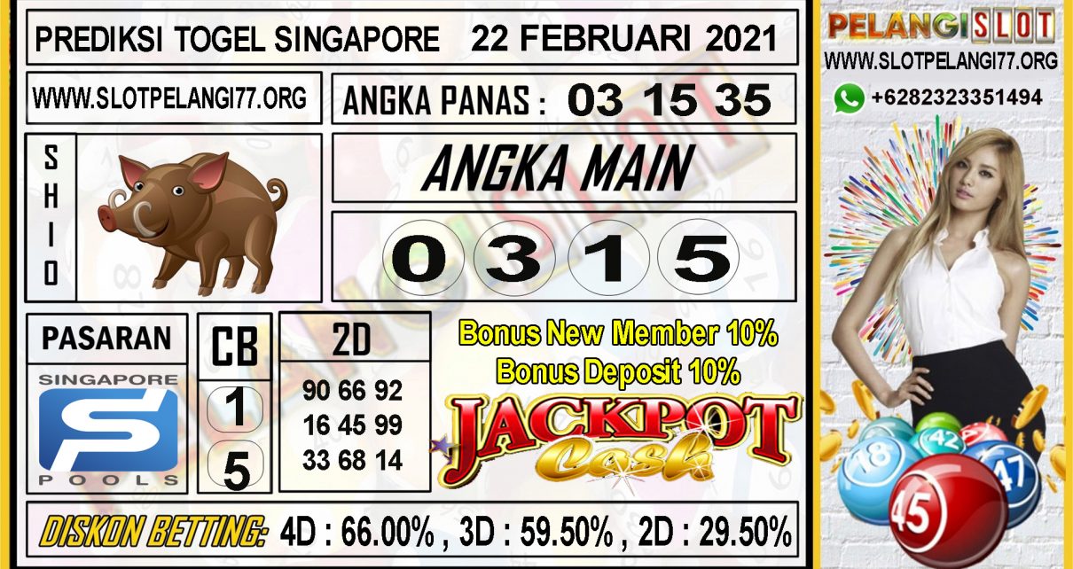 PREDIKSI TOGEL SINGAPORE POOLS 22 FEBRUARI 2021