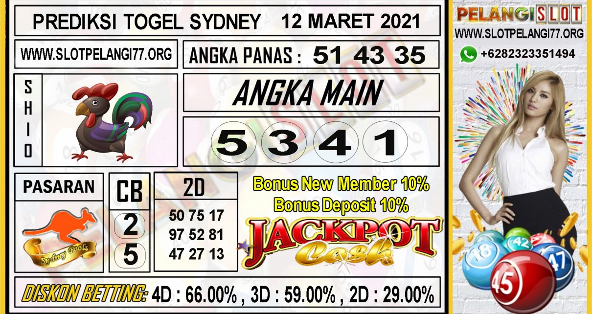 PREDIKSI TOGEL SYDNEY POOLS 12 MARET 2021